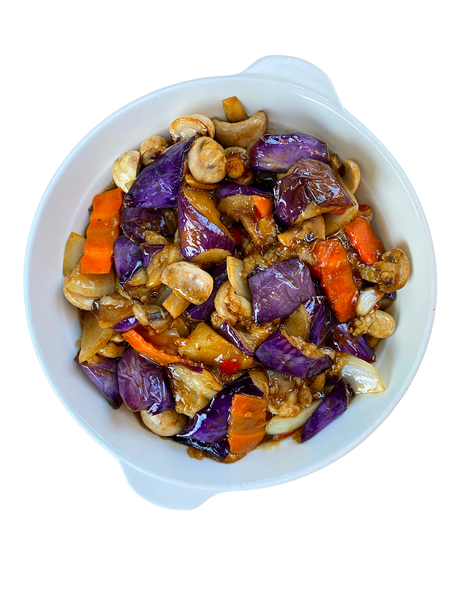 eggplant with spicy garlic sauce 鱼香茄子